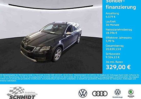 Skoda Octavia Combi 2.0 TDI Scout 4x4 DSG AHK LED NAVI