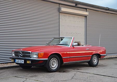 Mercedes-Benz SL 380 Cabrio mit Sitzbank & Hardtop, Signalrot