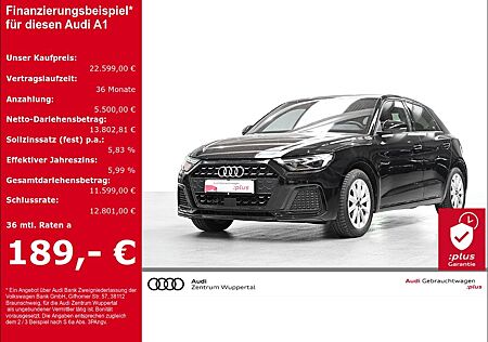 Audi A1 SPORTBACK 25 TFSI LED SMARTPHONE INTERFACE DA