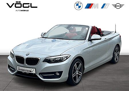 BMW 218i Cabrio Sport Line Navi Leder