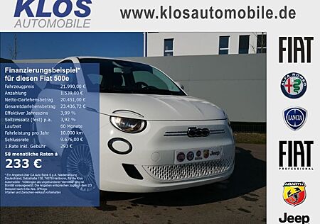 Fiat 500E ICON 42kWh PARK KOMFORTPAK NAVI ALU KLIMAAU