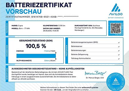 Cupra Born MAX 539KM+NEU 51.620+WÄRMEPUMPE