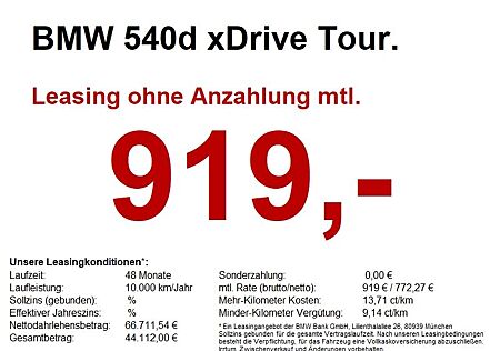 BMW 540d xDrive Tour. M Sport Standheizung. AHK.