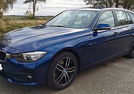 BMW 318d Touring , AHK , Vollleder , 8 Fach Bereift