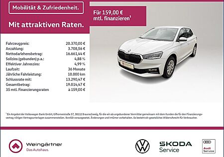 Skoda Fabia 1.0 TSI Selection, Vorbereitung AHK, LED,