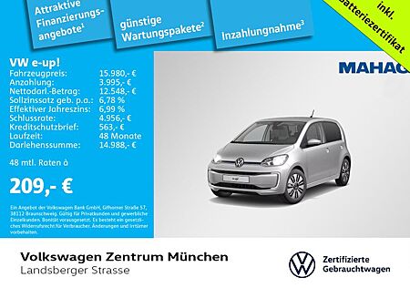 VW e-up! Volkswagen e-up! 61kW 1-Gang Style "Plus" CCS Sitzepaket 1-