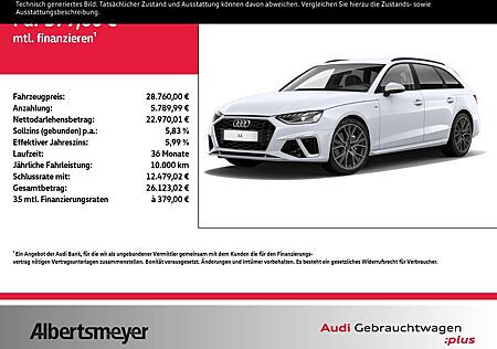 Audi A4 Avant 2.0 TDI S-LINE+LED+RÜCKKAMERA+GRA