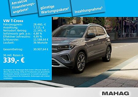 VW T-Cross Volkswagen Style 1.0 TSI Navi|MatrixLED|RearView|LM