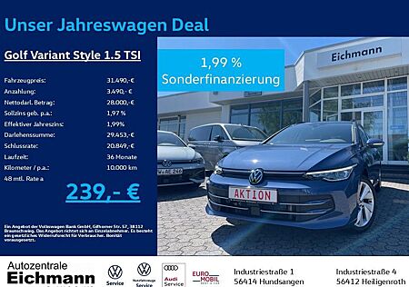 VW Golf Volkswagen Var. Style 1.5 TSI+LEDPlus+NAVI+AHK+ACC+360