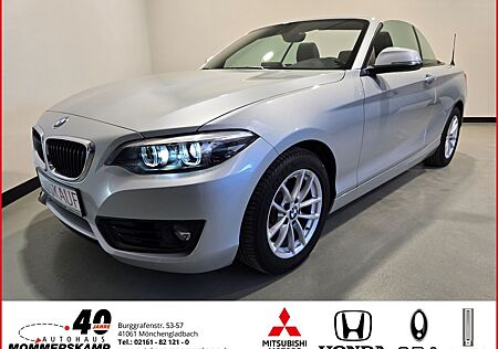 BMW 218 i Advantage Cabrio Automatik+Navi+LenkradHZG