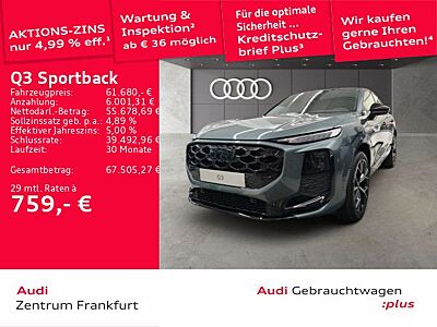 Audi Q3 Sportback e-hybrid S tronic S line PANO SONOS