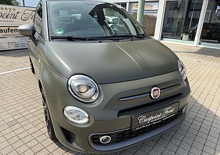 Fiat 500 S , Alpi Grün Matt, NAVI,Leder ,TüV 06.2027