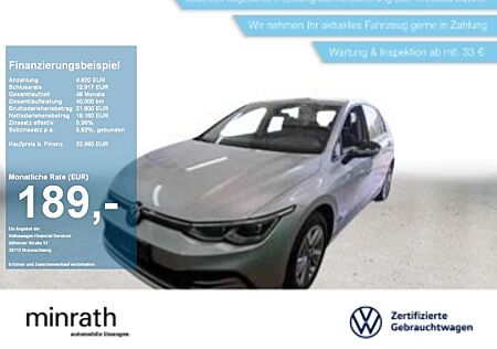 VW Golf Volkswagen VIII Life 2.0 TDI DSG ACC+NAVI+CarPlay+SHZ