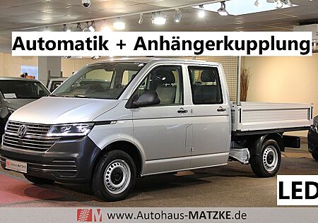 VW T6 Transporter Volkswagen T6.1 2.0TDI DSG Pritsche Doka AHK Klima LED Stan