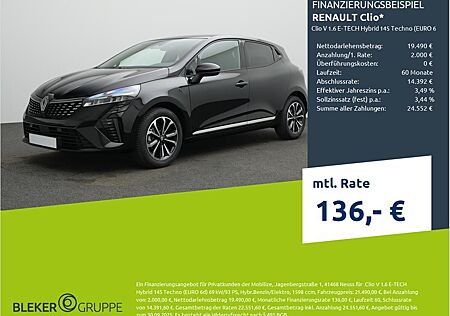 Renault Clio V 1.6 E-TECH Hybrid 145 Techno (EURO 6d)