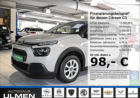 Citroën C3 Feel 1.2 PureTech 83 EU6d LED DAB Spurhalteas