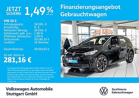 VW ID.3 Volkswagen Pro Navi Kamera LED Stdhzg ACC SHZ