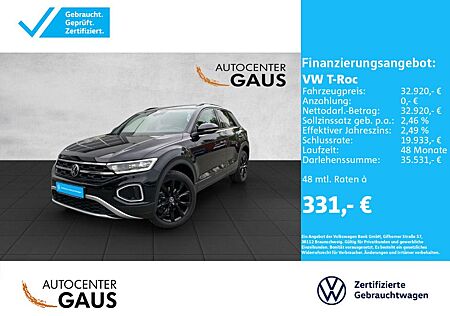 VW T-Roc Volkswagen Style 1.5 l TSI DSG LED*Navi*Black Style