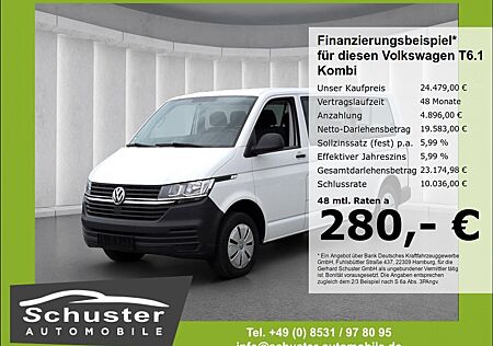 VW T6 Kombi Volkswagen T6.1 Kombi LR 9-Sitzer 2.0TDI*AHK Klima Bluetoo