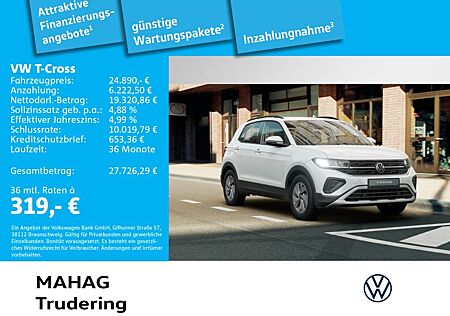 VW T-Cross Volkswagen Life 1.0 TSI LED ParkPilot DigCockpit Ap
