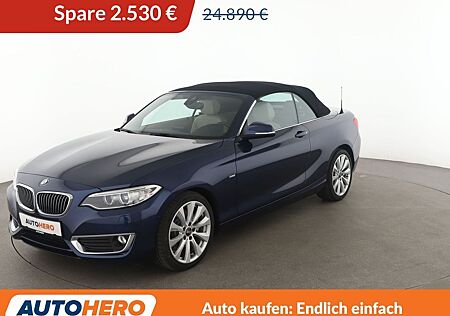 BMW 228i Luxury Line Aut.*NAVI*BI-XENON*TEMPO*PDC*