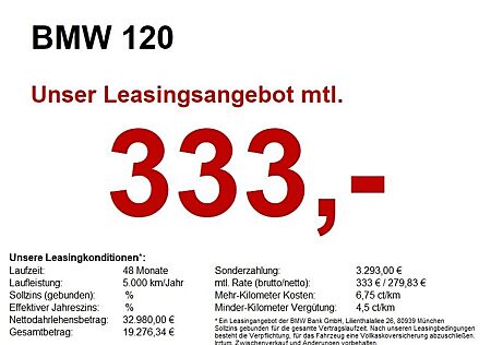 BMW 120 HUD.Navi.Park+.LED.DAB.Komfort.SH
