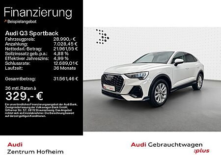 Audi Q3 Sportback 45 TFSIe*LED*Virtual*Navi*Sportsitz