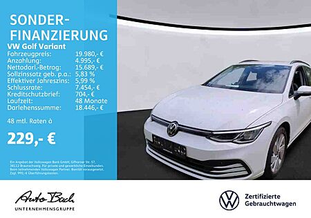 VW Golf Volkswagen VIII Variant 1.5 TSI "Life" Navi LED Digita