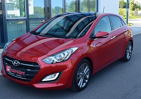 Hyundai i30 blue Premium,Automatik,SD,Pano,Teilleder