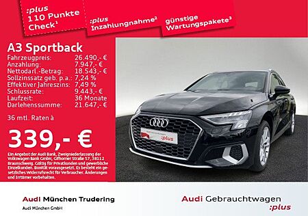 Audi A3 Sportback 40 TFSI e advanced S tronic MMI+ LE