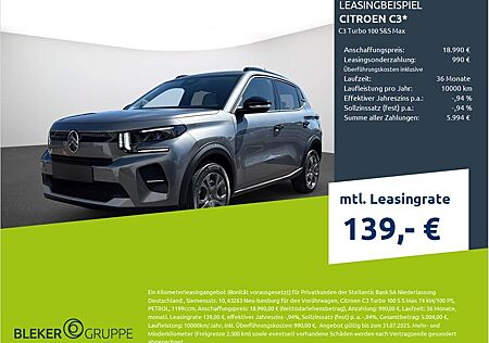 Citroën C3 Turbo 100 S&S Max