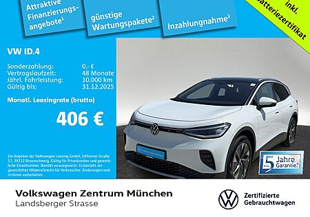 VW ID.4 Volkswagen Pro 210kW WärmePu NaviPro IQ.LIGHT DAB+ CCS