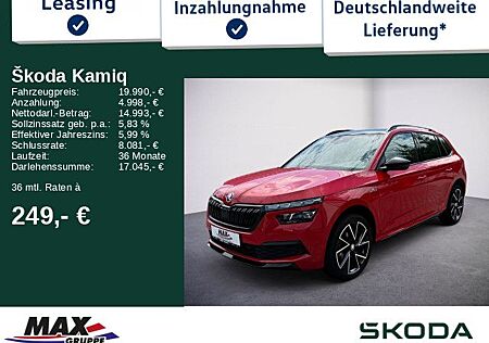 Skoda Kamiq 1.0 TSI Monte Carlo AHK+PANO+LED+LANEASS+