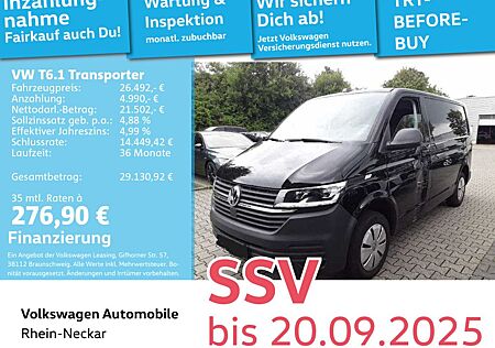VW T6 Transporter Volkswagen T6.1 Kasten LED Komfort Plus-Paket uvm