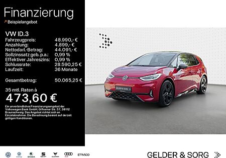 VW ID.3 Volkswagen GTX Performance 79kw/h*20Z*Matrix*HuD*H&K*
