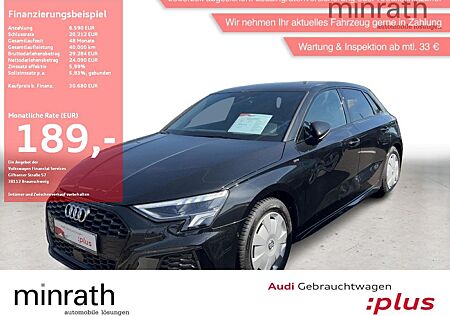 Audi A3 Sportback 35 TFSI S-Line BLACK APP DAB NAVI