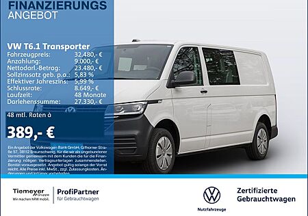 VW T6 Transporter Volkswagen T6.1 Kasten PLUS DSG 5-SITZE LED KAMERA