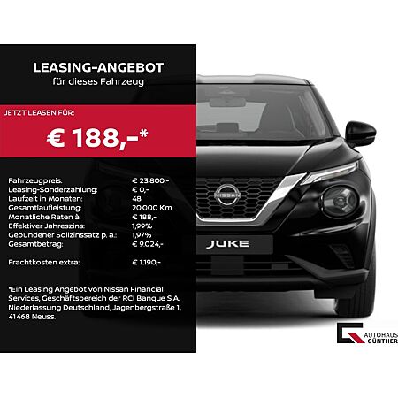 Nissan Juke leasen