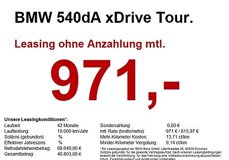 BMW 540dA xDrive Tour. M Sport LiveCock.AHK.LED.SHZ