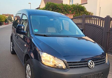 VW Caddy Volkswagen 1,6TDI 75kW blau Klima KEIN ROST