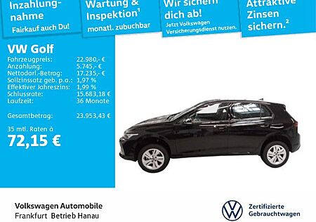 VW Golf Volkswagen VIII 1.5 TSI Digitaler Radioempfang DAB+ Si