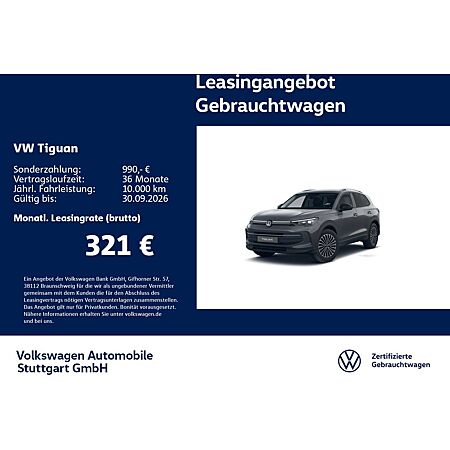 VW Tiguan leasen