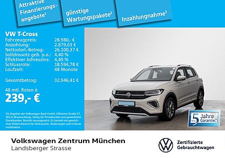 VW T-Cross Volkswagen 1.5 TSI R-Line ACC IQ.Light Navi RearVie