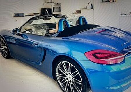 Porsche Boxster S 2.Hd. Scheckheft Blau/Beige TÜV Neu