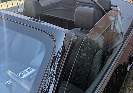 BMW 218i Cabrio Advantage schwarz, Leder, Windschott