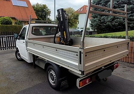 VW T5 Transporter Volkswagen Pritsche Ladekran HIAB