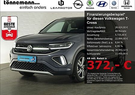 VW T-Cross Volkswagen R-LINE TSI DSG+AHK+LED MATRIXLICHT+RÜCKF