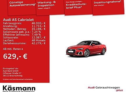Audi A5 Cabriolet S line 35TDI AHK MATRIX KAM NAV B&O