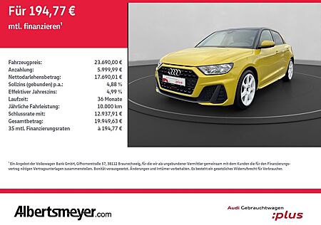 Audi A1 Sportback 1.5 TFSI S-LINE+GRA+EINPARKHILFE