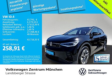 VW ID.4 Volkswagen Pro 210KW Wärmepu. Navi AHK LED AreaView